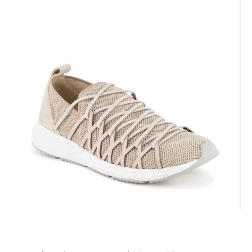 Eileen Fisher Women's US 8.5 Rumor Stretch Knit SlipOn Sneakers Blush Taupe-$175